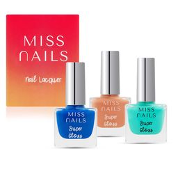 MISS NAILS Set Of 3 Toxic Free Super Gloss Nail Polish 30ml-53