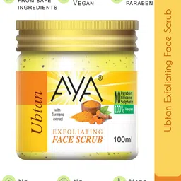 AYA Set Of 2 Detan & Ubtan Exfoliating Face Scrubs - 100 ml Each image 3