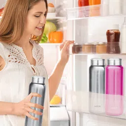 Milton Silver Set of 4 Aqua 750 Stainless Steel Bottle 750 ml Each-0