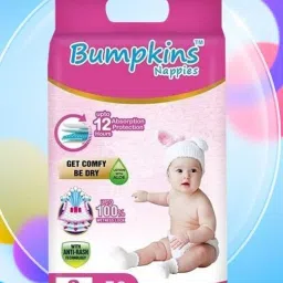 Fresh Baby Diapers Pants|Wetness Indicator|Upto 12 Hrs Absorption (25x2=50 Pc) - S-image-76