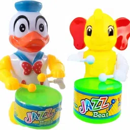 Key-Operated Cute Drummer Toy for Boys Rattle-39