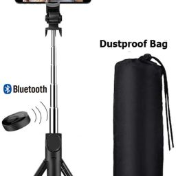 POZUB Video Bluetooth Selfie Stick Holder With Remote Control Shutter+Dustproof Bag Tripod, Monopod Kit, Monopod, Tripod Kit, Tripod Clamp, Tripod Bracket-14