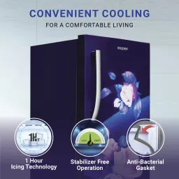 haier 190 L Direct Cool Single Door 5 Star Refrigerator with Base Drawerwith Large Storage Space1 Hour Icing Technology image 3