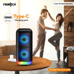 Frontech TWS Wireless Bluetooth 5.0 Trolley Speaker with System |RGB | USB 22 W Bluetooth Party Speaker image 5