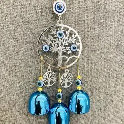 Evil Eye Wind Chime 3 Bells Aluminium Windchime-image-40