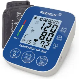 Medtech BP09N BL Portable Automatic Digital Blood Pressure Monitor Machine Portable Automatic Digital Blood Pressure Monitor Machine with USB Port Bp Monitor-0