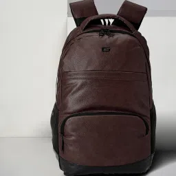 Medium 28 L Laptop Backpack VINTAGE2 ANTI THEFT FAUX LEATHER-image-97