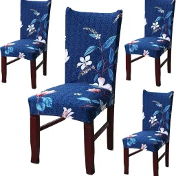 Polyester Printed Chair Cover Stretch Removable Chair Cover-Pack Of 4 Polyester Printed Chair Cover Stretch Removable Chair Cover-Pack Of 4 Sofa Fabric-picture-16