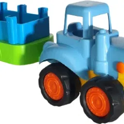Tractor with Trolly Toy for Kids Friction Power Construction Vehicle Toy Set-picture-38