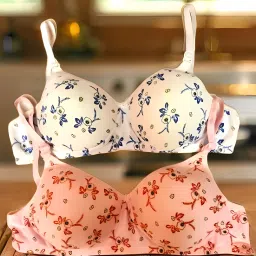 Pack of 2 Women Push-up Lightly Padded Bra-image-103
