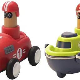 shreenik Push and Go Friction Powered Vehicles Transport (Including Boat &Plane &Car) image 2