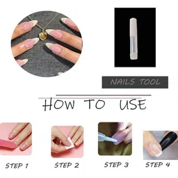 AMOK STORE Set of 12 Reusable Artificial Nails With Application Kit - Maroon image 4