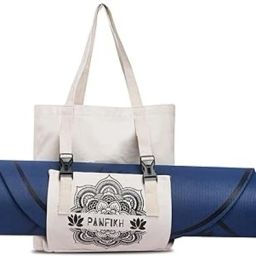 Yoga Mat Tote Bag Yoga Mat Holder Bag Natural Cream-image-24