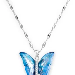 Butterfly Necklace for Women | Pendant | Chain | Jewellery | Valentines Gift | Stainless Steel Pendant Set-13