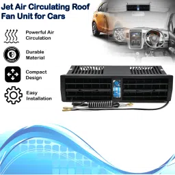Jet Air Car A/C Air Circulating Roof Fan Unit Black For Micra Car Interior Fan-image-10