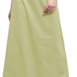 First Trend Fashions Women saree ladies inskirt readymade Ilaichi colour fast Waist 38 Pure Cotton Petticoat-image-8