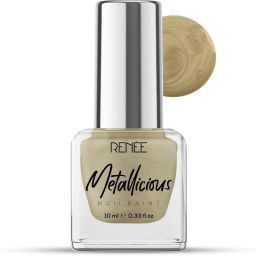 Metallicious Nail Paint | Quick Drying, Chip Resisting Formula with High Shine Gilded Gold-image-86