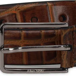 Men Beige Genuine Leather Belt-image-34