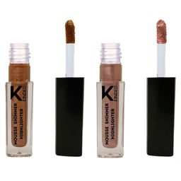 KINDED Set of 2 Mousse Shimmer Liquid Highlighter Illuminator 3 ml- Cool Copper 03 - Rose Gold 05 image 3