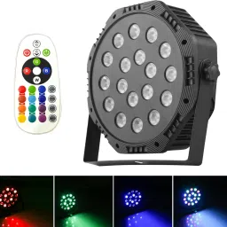 18 LED Stage DJ Par Light with Remote DMX Control Disco Lamp Single Disco Ball-picture-1