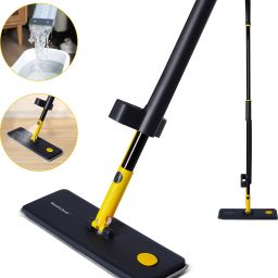 Easy Squeeze Flat Mop with Built in Jet Spray | Floor Cleaner Mop Wet & Dry Mop-image-2
