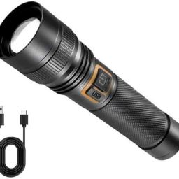 Metal Led Light Long Range 1000 Meter|1 Km High Power Zoomable & Type-C Cable Torch-image-53