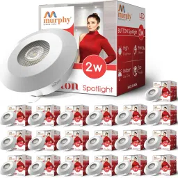 LED 2W BUTTON Spot light (Cool White , Pack of 20) Recessed Ceiling Lamp-image-43