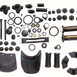 Yamaha Rx100 / Rx 135 Complete Rubber Kit, Black Bike Fairing Kit-18