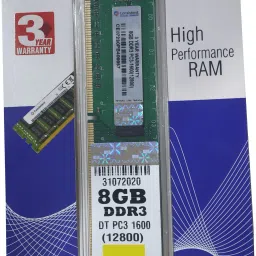 Consistent 1600 DDR3 8 GB (Single Channel) PC (DT PC3)-5