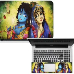 Gprint Cute Radha Krishna Laptop Laminated Skin decal Sticker For 14 to 15.6 Inch Laptop Vinyl Laptop Decal 15.6-picture-21