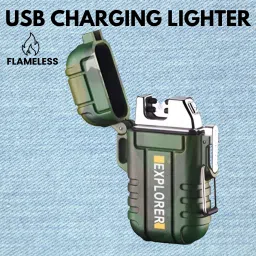 Explorer USB Cigaratte Lighter, Windproof Flameless ARC Rechargeable LighterA441 Explorer USB Cigaratte Lighter, Windproof Flameless ARC Rechargeable LighterA441 Pocket Lighter-image-78