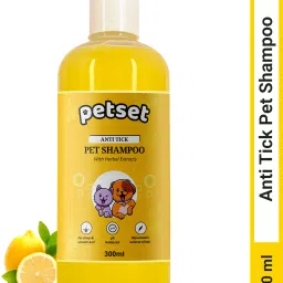 Anti Tick & Flea Shampoo for Dogs & Cats, Shiny Smooth Hair, Hair Rejuvenation, Anti-itching, Anti-fungal, Anti-parasitic, Hypoallergenic Lemon Dog Shampoo-44