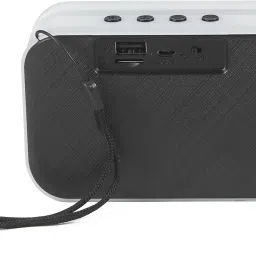 GE Portable Bluetooth Speaker M-412P with LED Lights, USB, FM & Phone Stand 5 W Bluetooth Speaker image 2