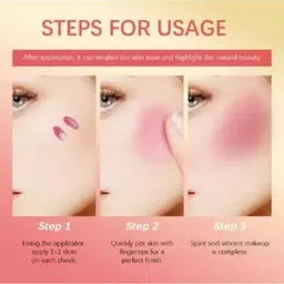 Adbeni Set Of 2 Water Proof Liquid Blusher - 15ml Each - Sugar Plum 01-Orange Blush 03 image 4