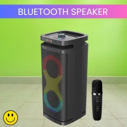 FRONY A1 (PORTABLE BLUETOOTH PARTY SPEAKER) Wireless Karaoke Mic & Deep Bass SoundO218 40 W Bluetooth Party Speaker-picture-9