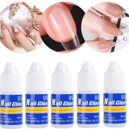 Nail Glue for Artificial Nail Professional Nail Art Glue Manicure Tool Waterproof Fake/False Nails Glue (5 PCS of Bottle)-25