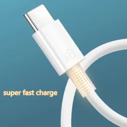 SANNO WORLD USB Type C Cable 6.5 A 1.04 m 65W DART/VOOC/DASH OnePlus 50V/6A OnePlus Wrap/Dash Fast Type C Data Cable image 2