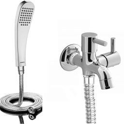 Complete set of Premium Full Chrome Finish (ABS) FISH Hand Shower Handheld-picture-20