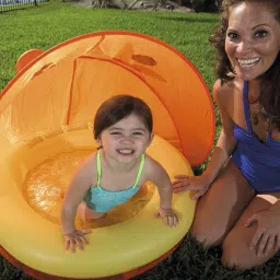 Children's (IND*54) inflatable Swimming pool For Kids ( Orange) Inflatable Swimming Pool-2