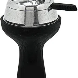 HMD Heat Management Device With Black Silicon Chillum 9.5 inch Plastic Hookah-image-59