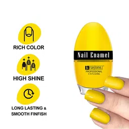 krayons Set of 3 Professional Long Lasting Glossy Nail Enamel 5 ml each - Shade 38-39-41 image 4