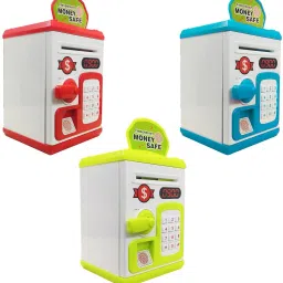 Personalised Finger Touch Sensor with Password ATM Piggy Bank For Kids Coin Bank-image-72