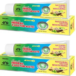Devsutra Dentist Recommended Ayurvedic HERBAL Mint Flavored Toothpaste Combo Pack Offer - 100% Natural Teeth Whitening Formula, No Fluoride & No Artificial Colours Toothpaste-image-65