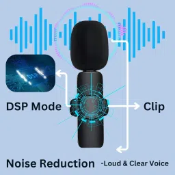 rasu craft K-9 Wireless Collar Mic for Android DSLR Type-C Lavalier Lapel Noise Reduction Wire Less image 2