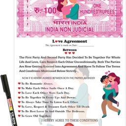 Love Contract Agreement Card, Permanent Marker Greeting Card-33