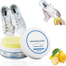 sudamalifestyle White Shoe Cleaner Cream 260gm with Sponge Instant Shoe Whitener cream Canvas, Leather, Patent Leather, Sports, Synthetic Leather Shoe Cleaner-image-108