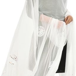 Chiffon Embellished White Women Dupatta-image-3