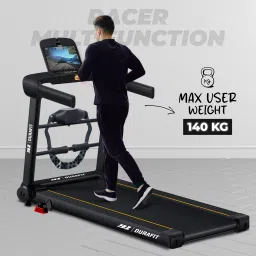 durafit Racer Multifunction BLDC 4.5 HP Peak | 16km Speed | 4 Level Incline Home use Treadmill image 2