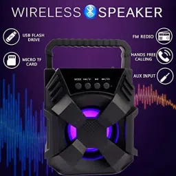 Techobucks 3D Extra Bass Trolley Speaker With Disco Lights|3D sound 10 W Bluetooth Laptop/Desktop Speaker image 4