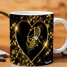 "Letter R With Star Black"Best Birthday Gift for Friends|Brother|Sister|Printed Ceramic Coffee Mug-image-11